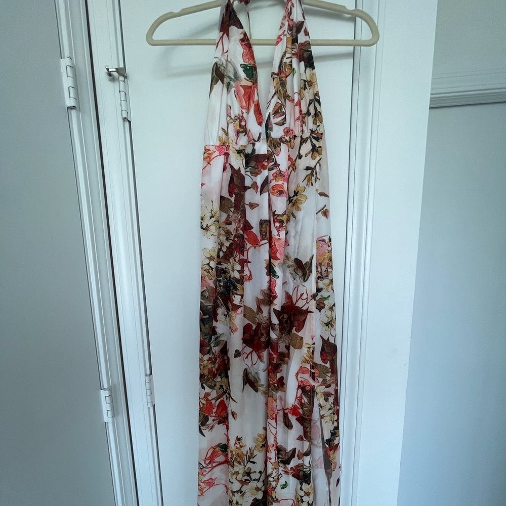 Floral high low maxi dress pretty little thing